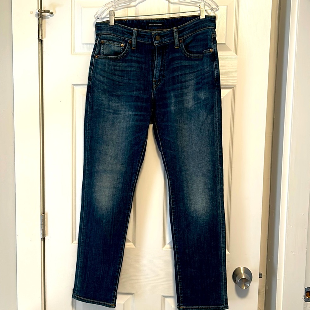 Lucky Brand Men's Slim Straight Jeans - Dark Blue